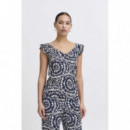 Camisas y Tops Top ICHI Aya Total Eclipse Ikat