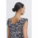 Camisas y Tops Top ICHI Aya Total Eclipse Ikat