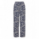 Pantalones Mujer Pantalones ICHI Aya Total Eclipse Ikat