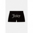 JUST JUICY Pantalones Mujer Pantalón Corto Just Juciy de Chándal Tina Black