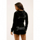 JUST JUICY Pantalones Mujer Pantalón Corto Just Juciy de Chándal Tina Black