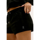 JUST JUICY Pantalones Mujer Pantalón Corto Just Juciy de Chándal Tina Black