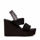 Sandalias de Cuña de Lona con Plataforma  CALVIN KLEIN