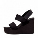 Sandalias de Cuña de Lona con Plataforma  CALVIN KLEIN