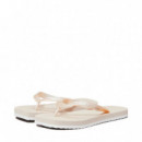 Chanclas Metálicas con Puntera Cuadrada  CALVIN KLEIN