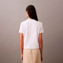 Camiseta con Logo Aterciopelado  CALVIN KLEIN