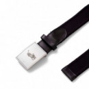 Cinturon Pony Plaque Canvas & Leather  RALPH LAUREN