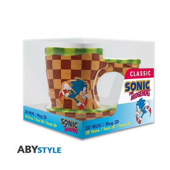 Taza Sonic Corriendo 3D  ABY STILE