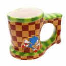 Taza Sonic Corriendo 3D  ABY STILE