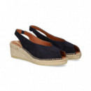 ABIERTO PUNTA Y TALON ANTE AZUL