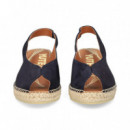 ABIERTO PUNTA Y TALON ANTE AZUL