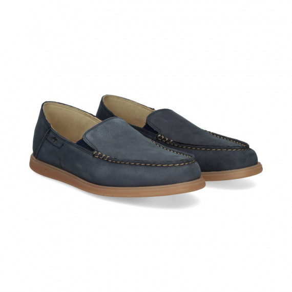 Mocasin ante Azul  FLUCHOS