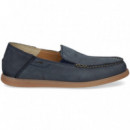 Mocasin ante Azul  FLUCHOS
