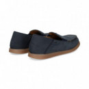 Mocasin ante Azul  FLUCHOS