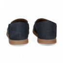 Mocasin ante Azul  FLUCHOS