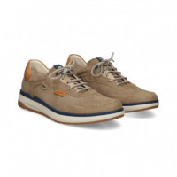 Deportivo Picado Nobuck Beige  FLUCHOS