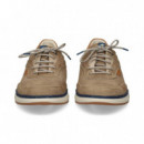 Deportivo Picado Nobuck Beige  FLUCHOS