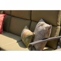 Cojín Decorativo Alba Verde (50X30 Cm)- Estampado Vegetal Multicolor- Hartman®  HARTMAN OUTDOOR FURNITURE