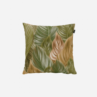 Cojín Decorativo Alba Verde (50X50 Cm)- Estampado Vegetal Multicolor- Hartman®  HARTMAN OUTDOOR FURNITURE