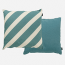 Cojín Decorativo Roma Ocean (50X50 Cm)- Estampado a Rayas- Color Azul- Hartman®  HARTMAN OUTDOOR FURNITURE