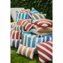 Cojín Decorativo Roma Ocean (50X50 Cm)- Estampado a Rayas- Color Azul- Hartman®  HARTMAN OUTDOOR FURNITURE