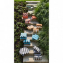 Cojín Decorativo Roma Ocean (50X50 Cm)- Estampado a Rayas- Color Azul- Hartman®  HARTMAN OUTDOOR FURNITURE