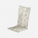 Cojín de Silla de Exterior Respaldo Alto- Romee- Estampado Vegetal Gris- Hartman®  HARTMAN OUTDOOR FURNITURE