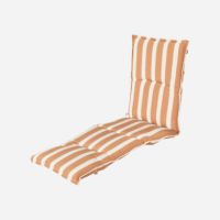 Colchoneta de Tumbona Exterior Roma Caramelo- Estampado a Rayas- Color Marrón Claro- Hartman®  HARTMAN OUTDOOR FURNITURE