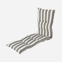 Colchoneta de Tumbona Exterior Roma Gris- Estampado a Rayas- Color Gris- Hartman®  HARTMAN OUTDOOR FURNITURE