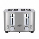 Tostadora Inox 4 Rebanadas LARRYHOUSE 1.500W