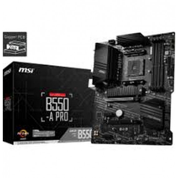 MSI Placa Base B550-A Pro Socket AM4 AM4 Gen 3  / 4X DDR4 / 1 X HDMI -1 X Dp/ 6 X Sata/ 2 X M.2/ Raid / ATX