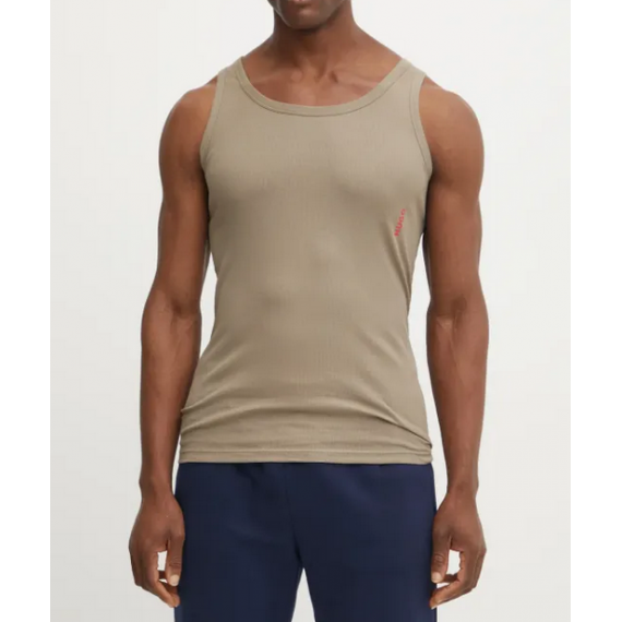 Camiseta HUGO sin Mangas Verde Oscuro