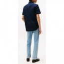 TOMMY HILFIGER - Seersucker Solid Ss Rf  Shirt - DW5 - F|MW0MW38570/DW5