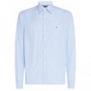 TOMMY HILFIGER - Poplin Duo Stripe Rf Shirt - 0A4 - F|MW0MW38953/0A4