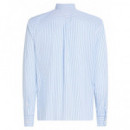 TOMMY HILFIGER - Poplin Duo Stripe Rf Shirt - 0A4 - F|MW0MW38953/0A4