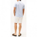 TOMMY HILFIGER - Seersucker Solid Ss Rf  Shirt - C1O - F|MW0MW38570/C1O