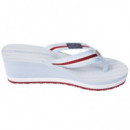 TOMMY HILFIGER - Im Platform Beach Sandal - C1O - F|FW0FW08371/C1O