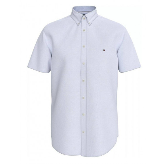 TOMMY HILFIGER - Linen Blend Solid Ss Rf Shirt - Ycf - F|MW0MW40703/YCF