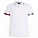 TOMMY HILFIGER - Flag Cuff Slim Fit Polo - Ybr - F|MW0MW38458/YBR