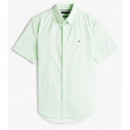 TOMMY HILFIGER - Flex Poplin Solid S/s Shirt - Lxy - F|MW0MW37584/LXY
