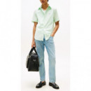 TOMMY HILFIGER - Flex Poplin Solid S/s Shirt - Lxy - F|MW0MW37584/LXY