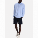 Polo RALPH LAUREN - Jersey Spread-collar Shirt - Office Blue C7952 - 710899386016/OFFICE Blue C7952