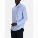 Polo RALPH LAUREN - Jersey Spread-collar Shirt - Office Blue C7952 - 710899386016/OFFICE Blue C7952