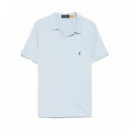 Polo RALPH LAUREN - SSJOHNNYM10-SHORT Sleeve-polo Shirt - Office Blue - 710964512004/OFFICE Blue
