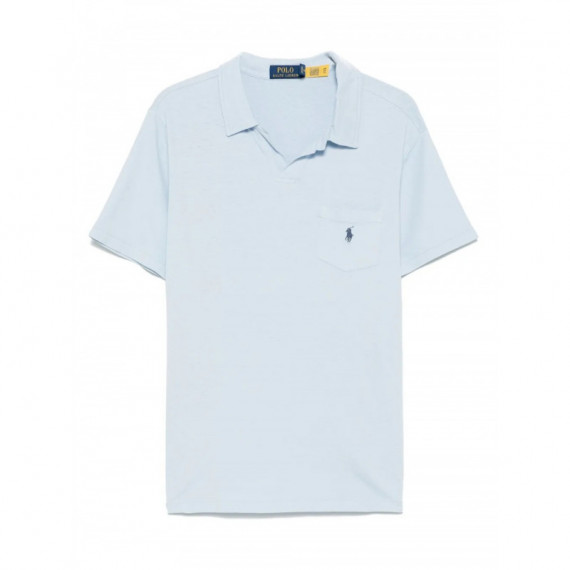 Polo RALPH LAUREN - SSJOHNNYM10-SHORT Sleeve-polo Shirt - Office Blue - 710964512004/OFFICE Blue