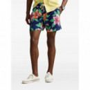 Polo RALPH LAUREN - Traveler-mid-trunk - Iconic Hibiscus Navy - 710963321001/ICONIC Hibiscus Navy