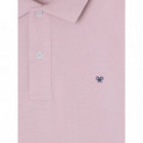 Polo Clasico Liso Coral Claro  SILBON