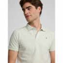 Polo Clasico Liso Verde Claro  SILBON