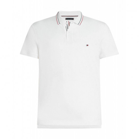 Bt-placket Interest Reg Polo-b White  TOMMY HILFIGER