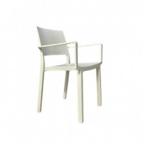 Silla Apilable Emilia- Color Lino- Essentials®- Interior y Exterior  ESSENTIALS